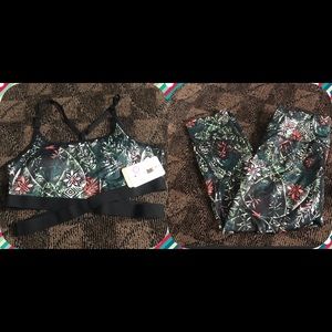 NWT SPORTS BRA &CAPRI SET.